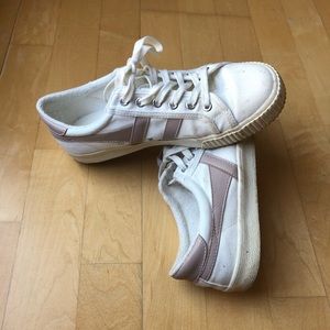 Gola Sneakers - White/Mauve - Sz 9
